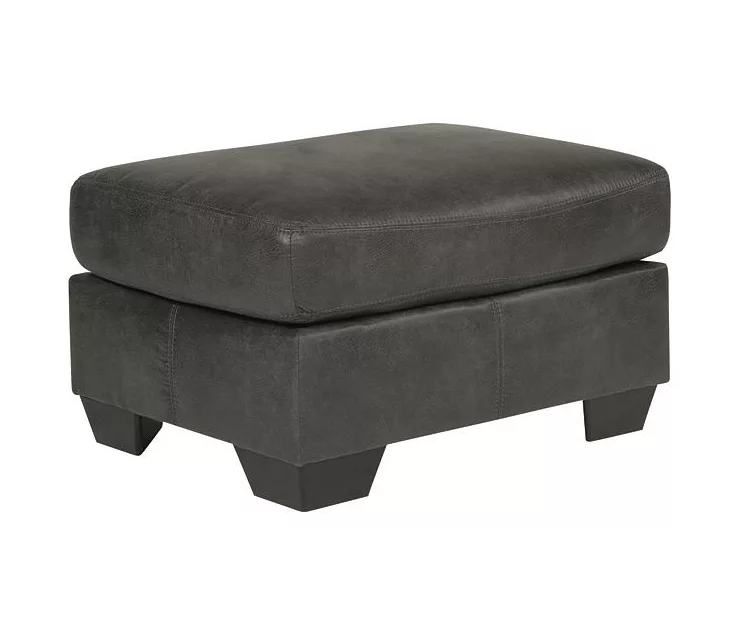 Bladen Slate Faux Leather Ottoman