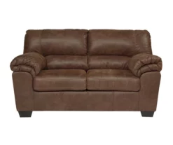 Bladen Coffee Faux Leather Loveseat