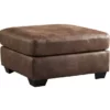 Bladen Coffee Faux Leather Oversize Accent Ottoman