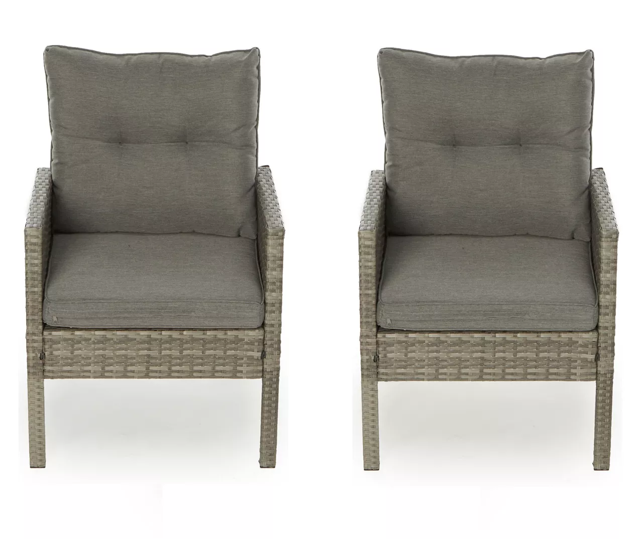 Valencia All-Weather Wicker Cushioned Patio Chairs, 2-Pack