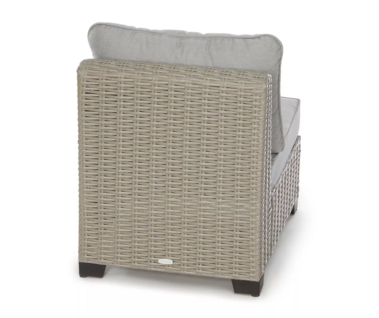 Pembroke All-Weather Wicker Cushioned Patio Armless Sofa Chair - Image 4