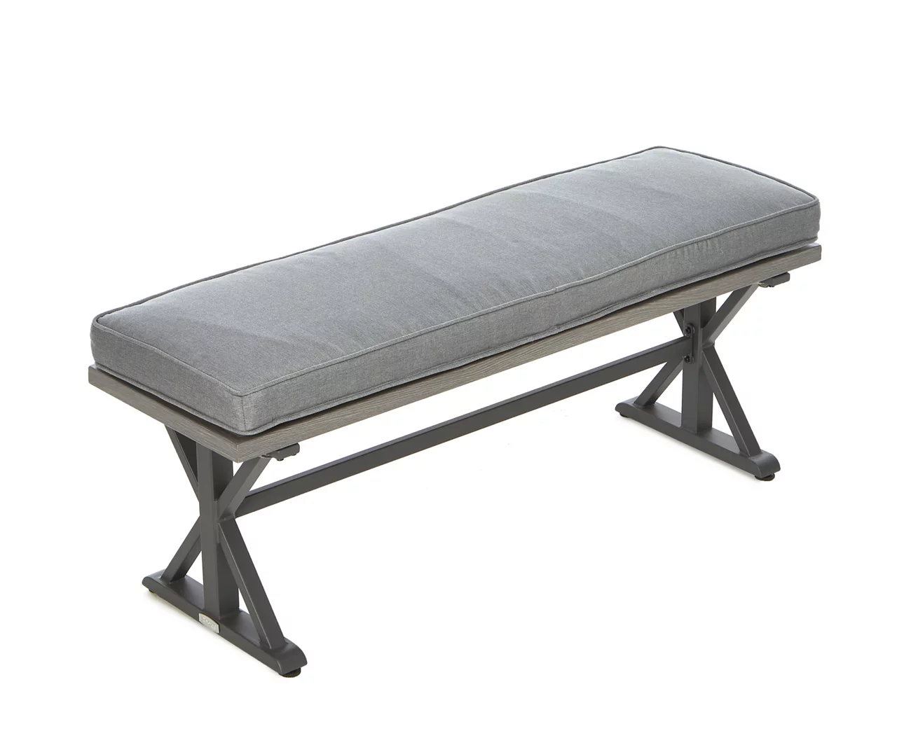 Pembroke Steel Cushioned Patio Dining Bench - Image 2