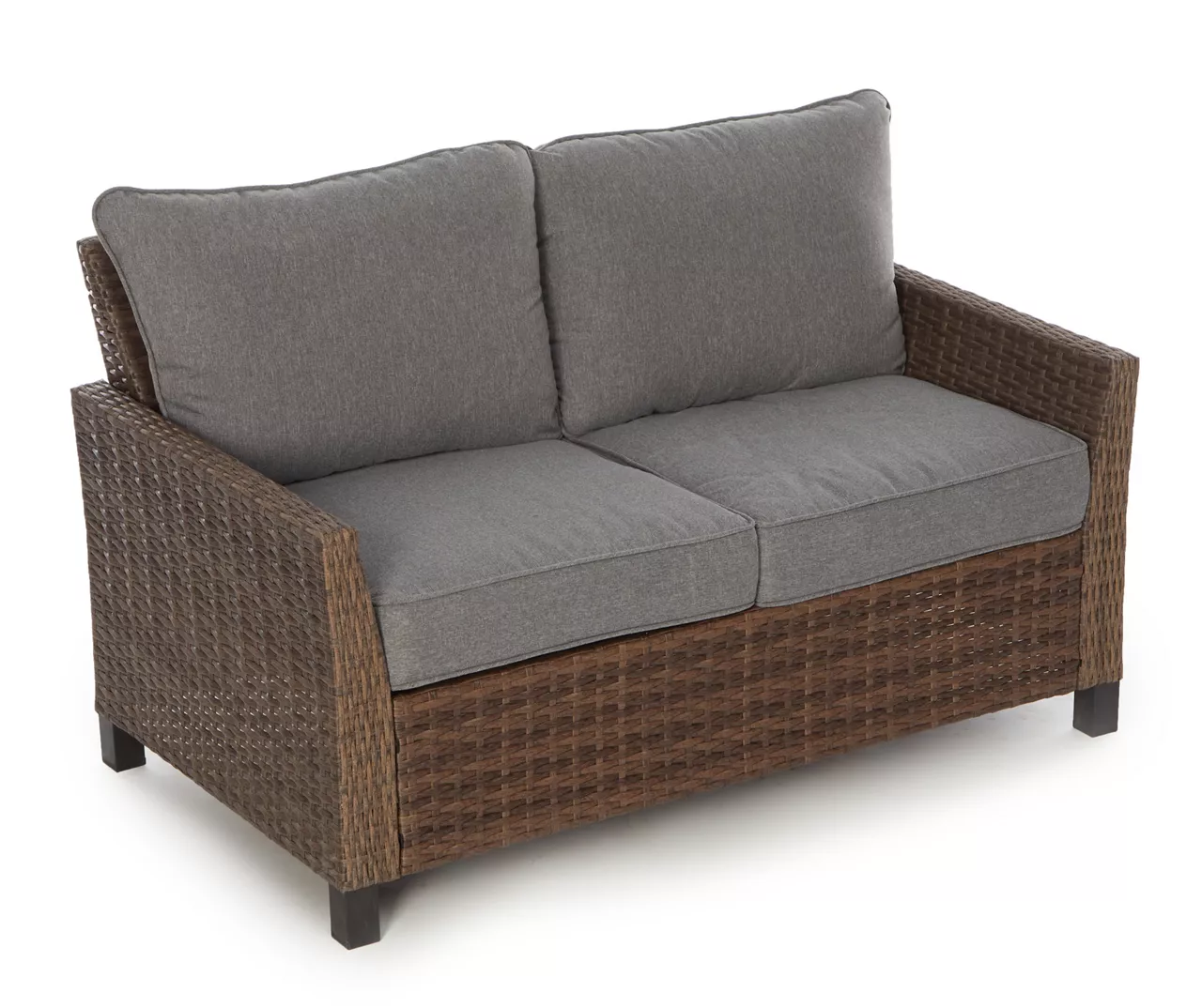 Broyhill Yorktown All-Weather Wicker Cushioned Patio Loveseat - Image 3