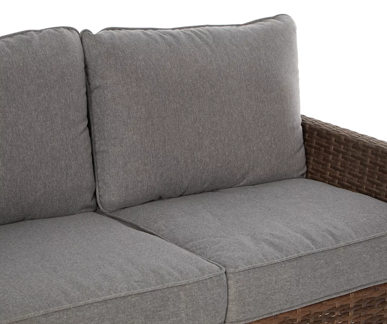 Broyhill Yorktown All-Weather Wicker Cushioned Patio Loveseat - Image 7