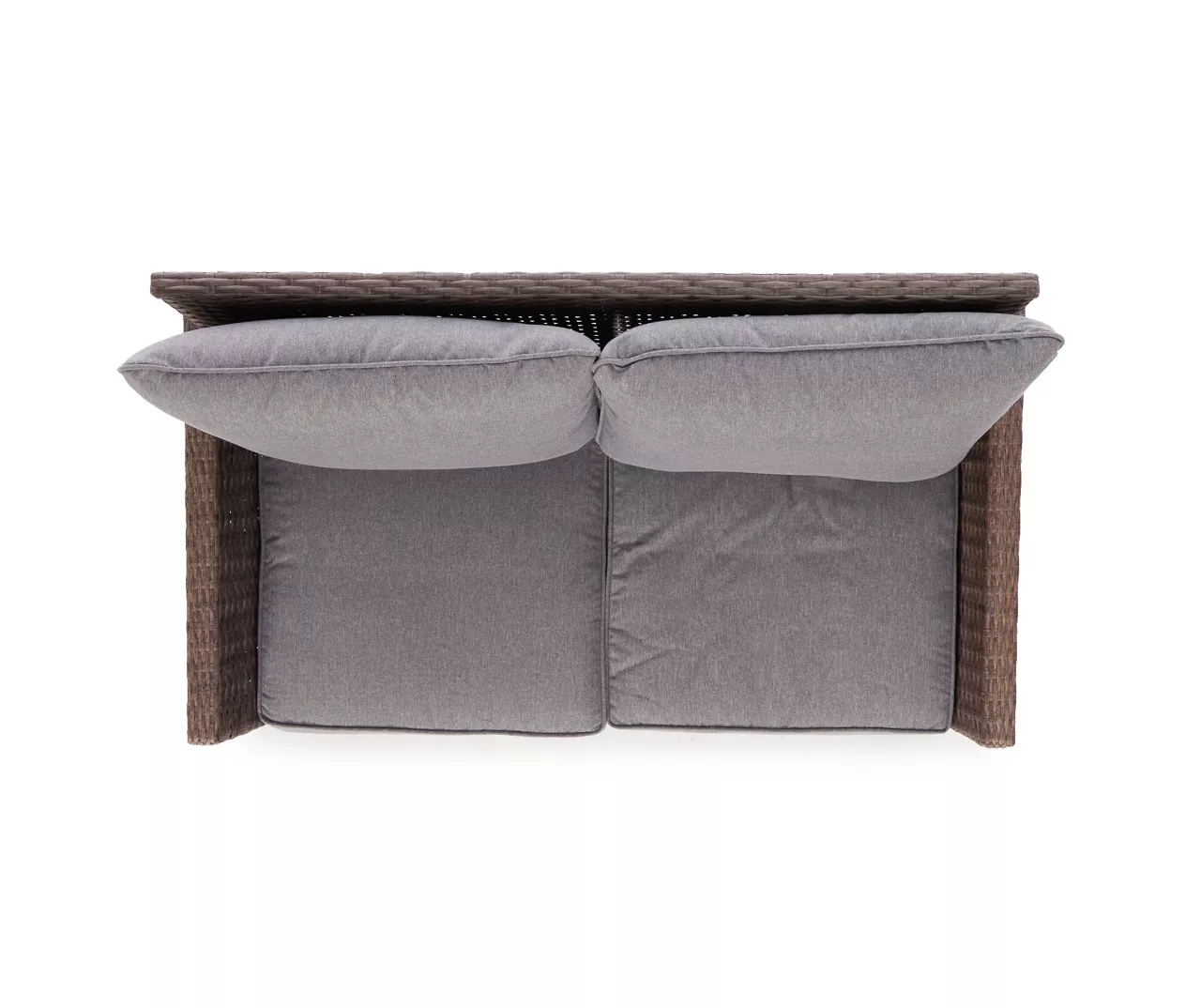 Broyhill Yorktown All-Weather Wicker Cushioned Patio Loveseat - Image 8