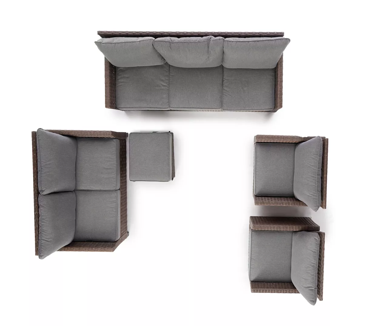 Broyhill Yorktown All-Weather Wicker Cushioned Patio Loveseat - Image 10