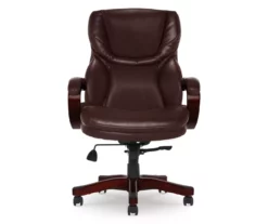 Conway Brown Big & Tall Bonded Leather Office Chair