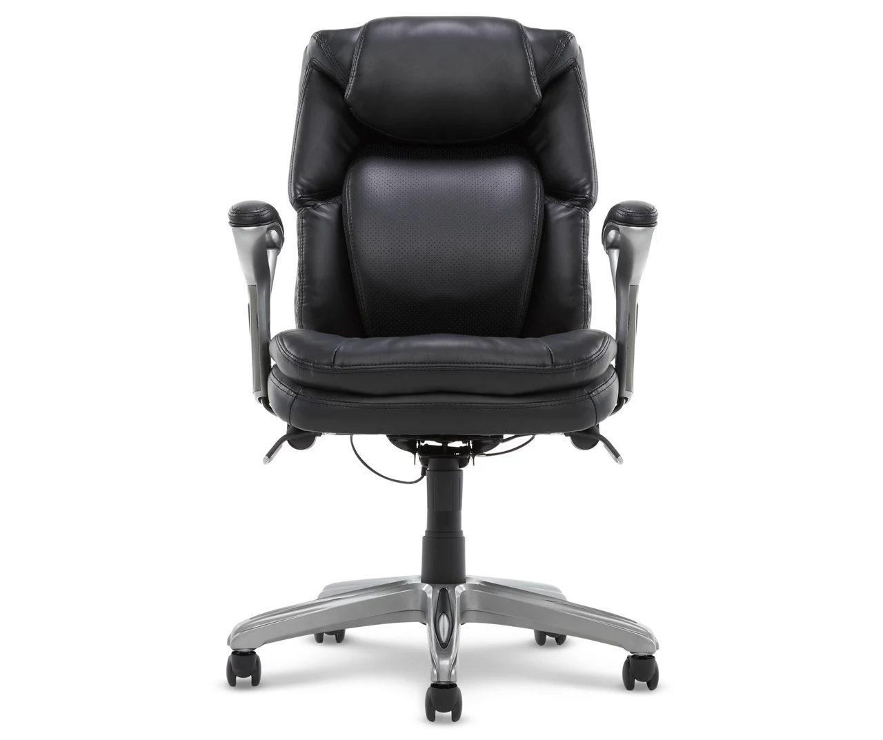 Anniston Black Bonded Leather Office Chair
