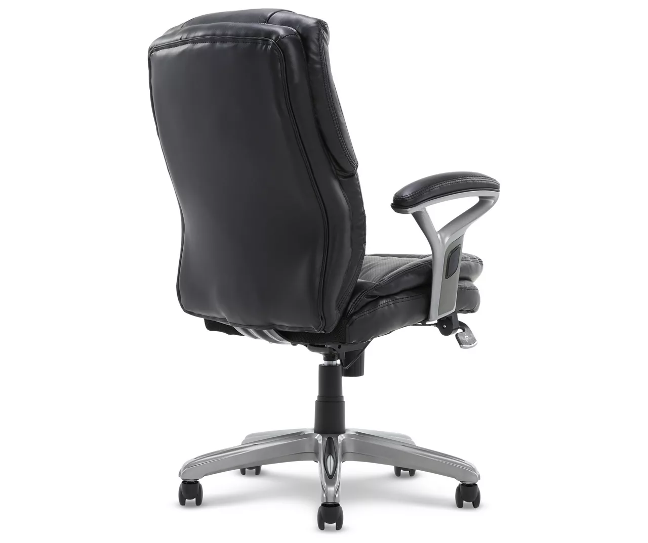 Anniston Black Bonded Leather Office Chair - Image 3