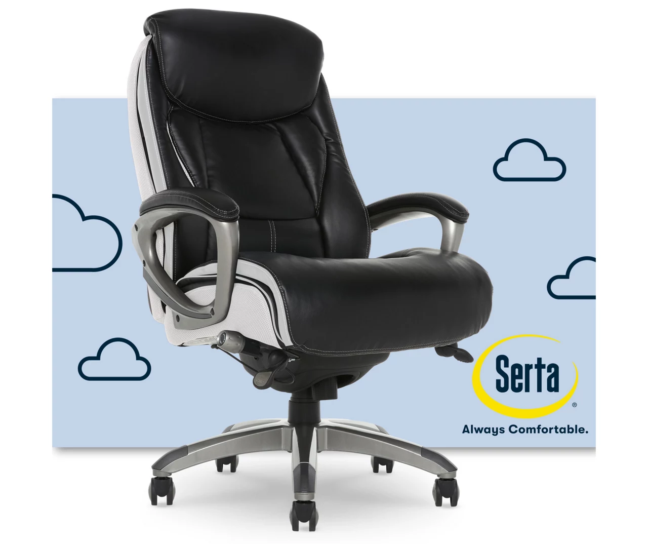 Serta Lautner Executive Bonded Leather Office Chair - Image 9
