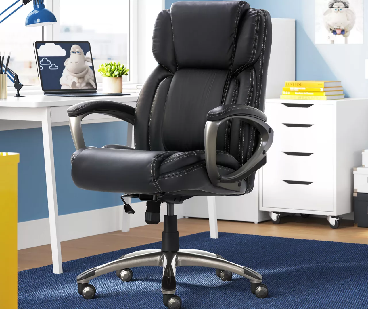 Serta Garret Executive Bonded Leather Office Chair - Image 14
