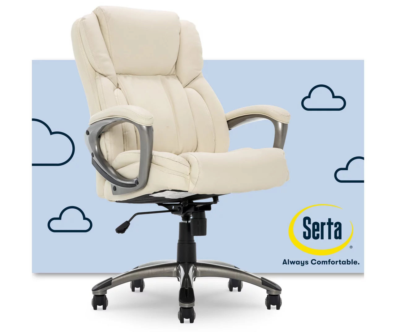 Serta Garret Executive Bonded Leather Office Chair - Image 5