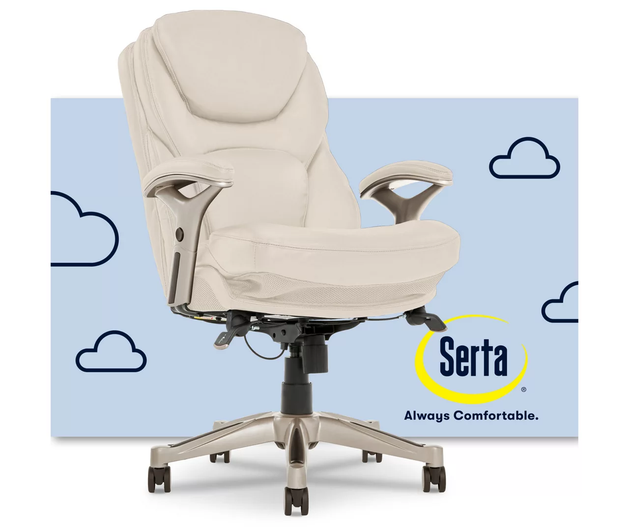 Serta Claremont Bonded Leather Office Chair - Image 17