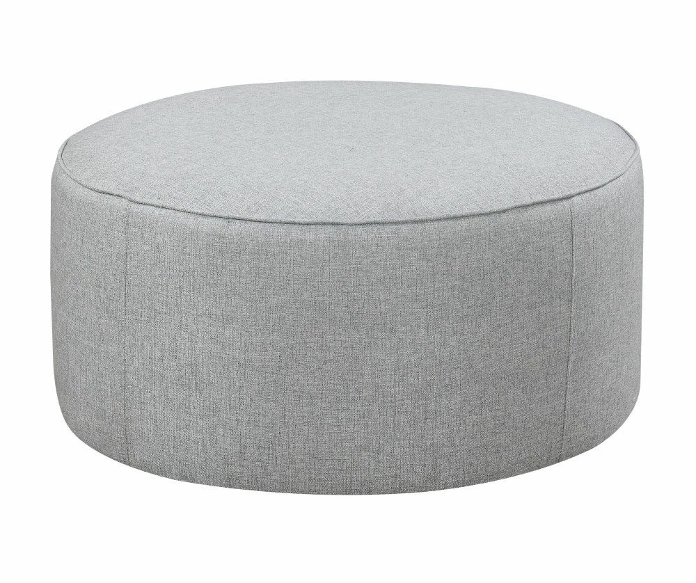 Waltham Wickham Gray Ottoman