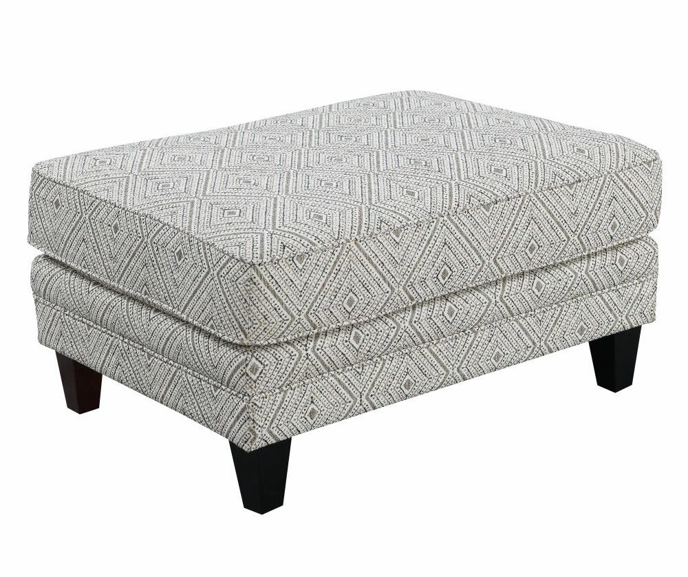 Gretna Diamond Sand Ottoman - Image 2