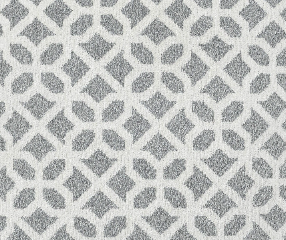 Anderson Gray Lattice Ottoman - Image 2