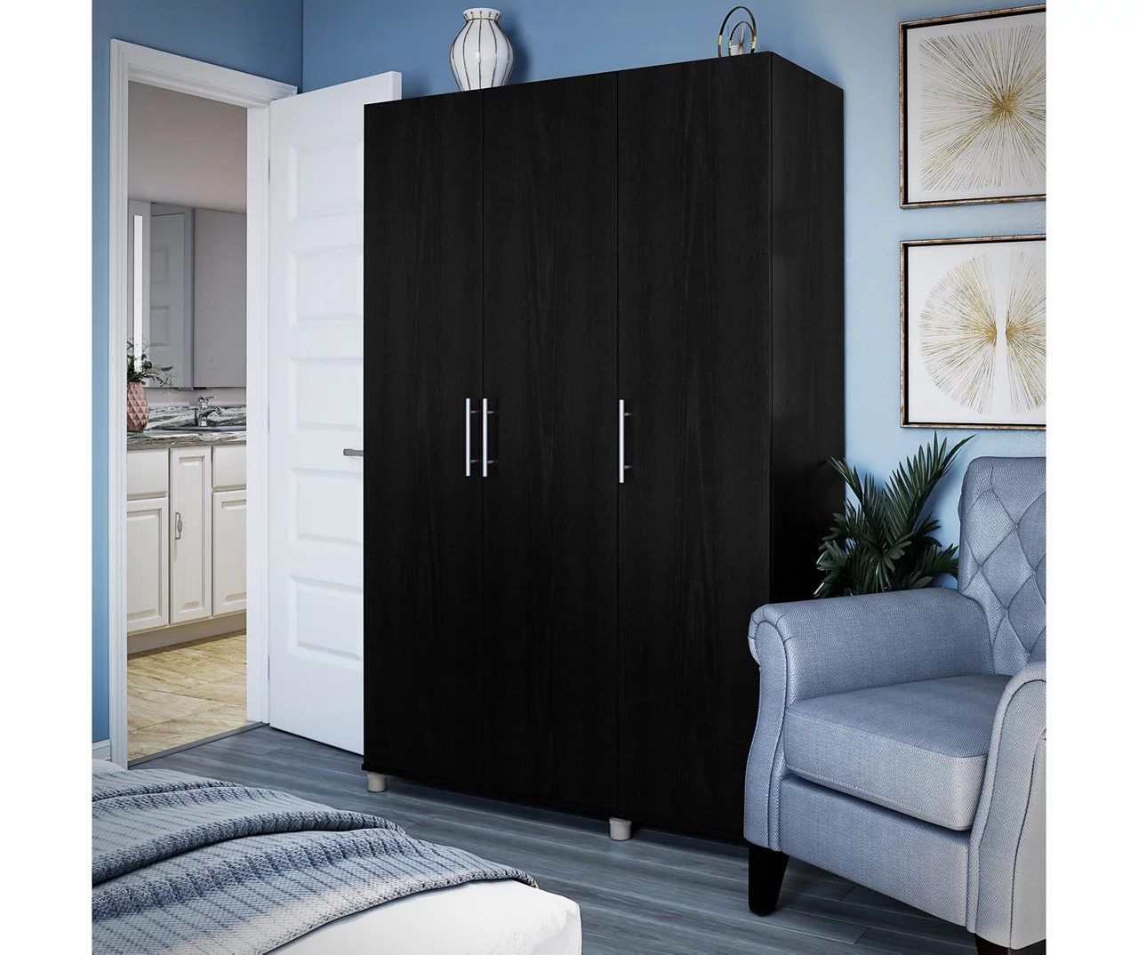 Systembuild Colwyn 3-Door Storage Wardrobe - Image 18
