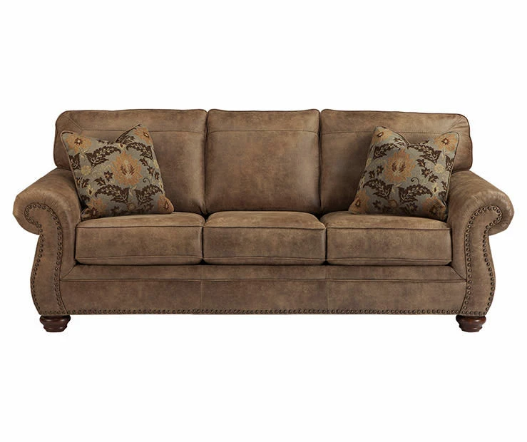 Larkinhurst Earth Faux Leather Sofa - Image 6