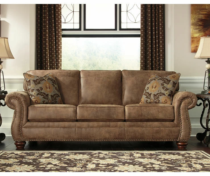 Larkinhurst Earth Faux Leather Sofa - Image 2