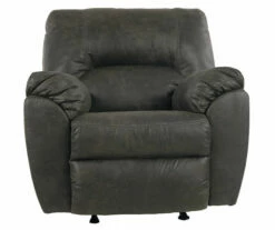 Tambo Pewter Faux Leather Rocker Recliner