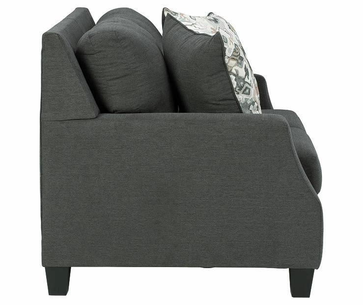 Bayonne Charcoal Loveseat - Image 3
