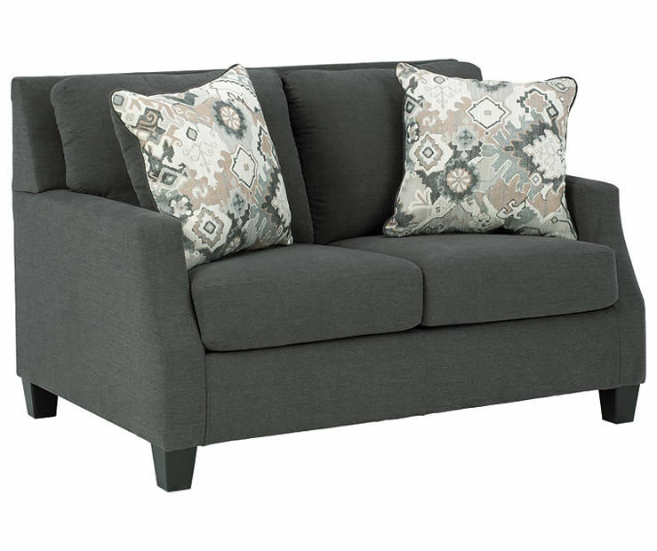 Bayonne Charcoal Loveseat - Image 2