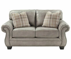 Olsberg Steel Faux Suede Loveseat