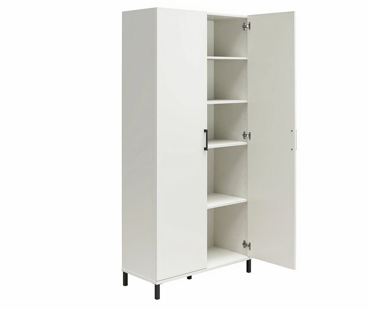 Evolution Vantage White 2-Door Storage Cabinet - Image 3