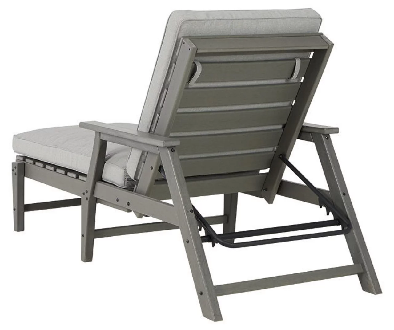 Visola Wood Look Cushioned Patio Chaise Lounge - Image 6