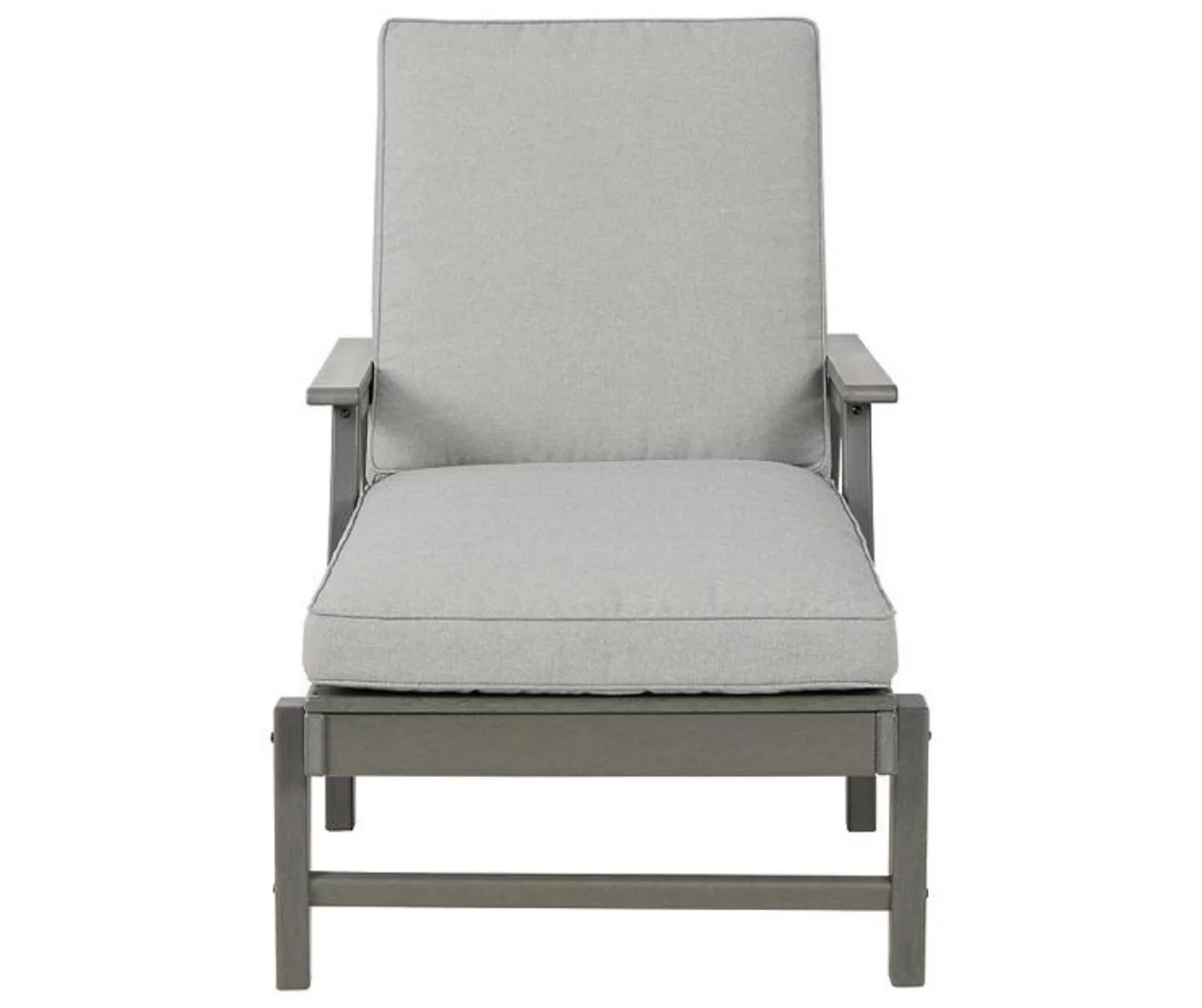 Visola Wood Look Cushioned Patio Chaise Lounge - Image 2