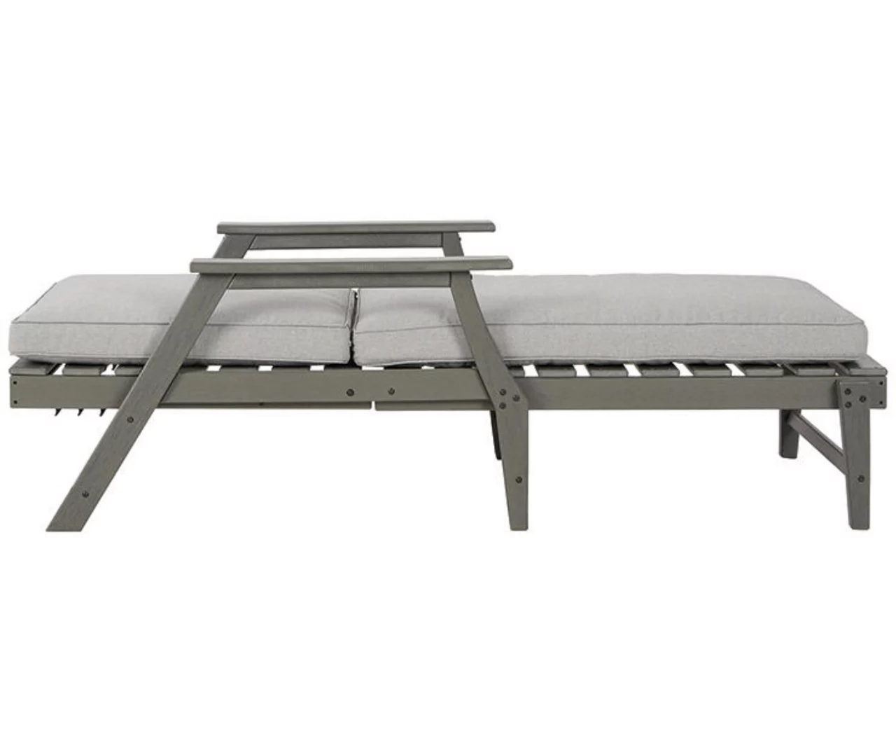 Visola Wood Look Cushioned Patio Chaise Lounge - Image 5