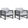 Amora Wood Look Cushioned Patio Chairs, 2-Pack