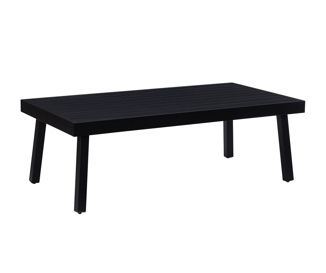 Marcy Black Metal Patio Coffee Table - Image 2