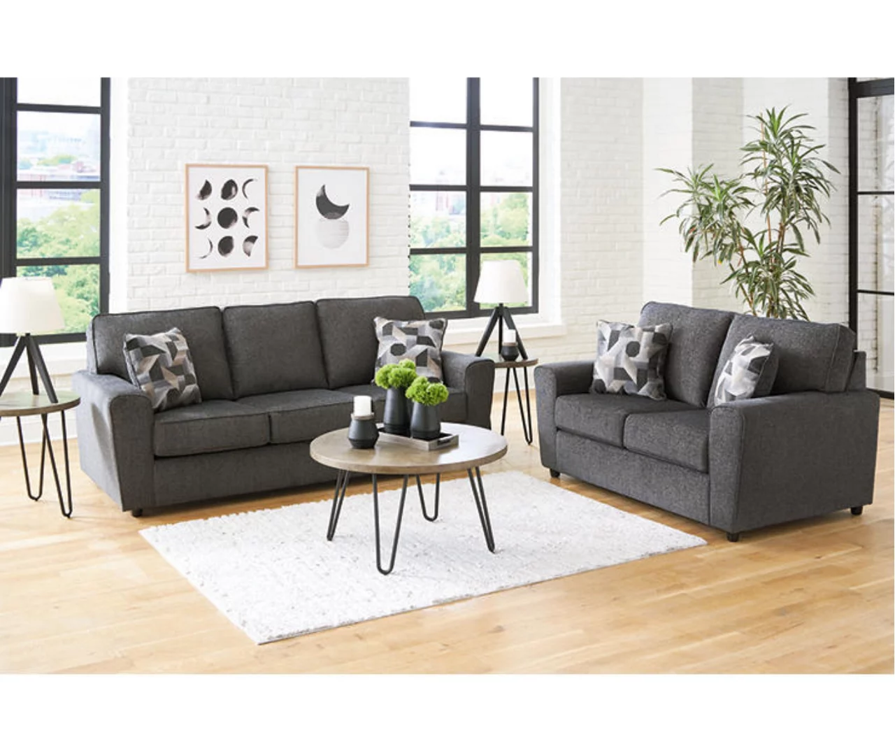 Cascilla Slate Gray Sofa - Image 7