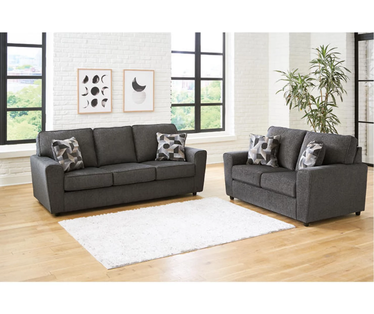 Cascilla Slate Gray Sofa - Image 6