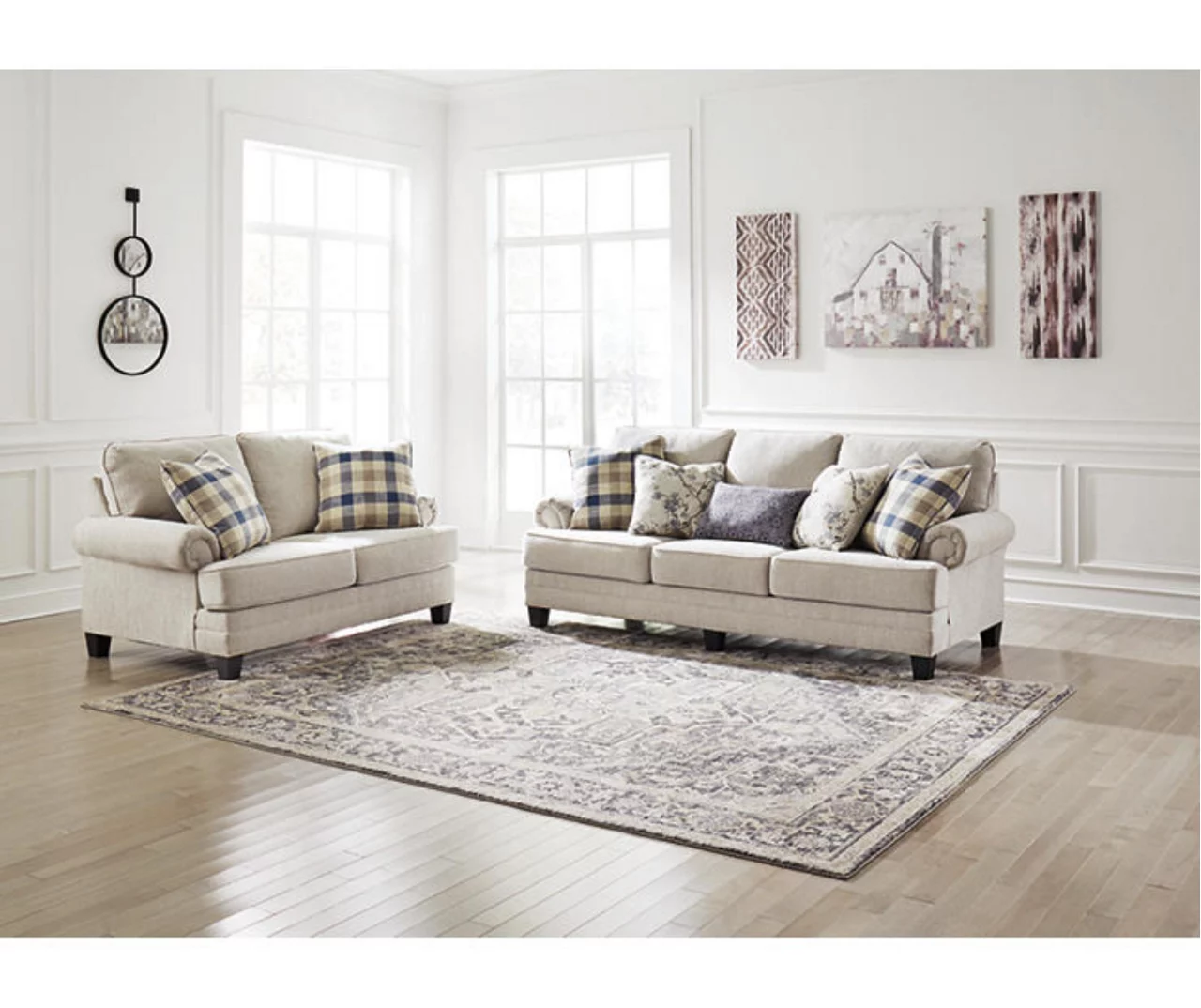 Meggett Linen Sofa - Image 5