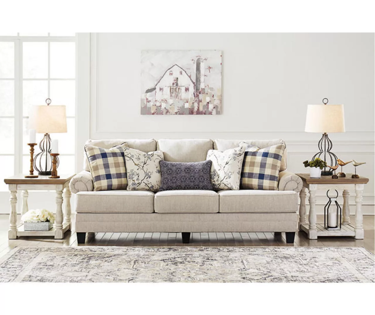 Meggett Linen Sofa - Image 4