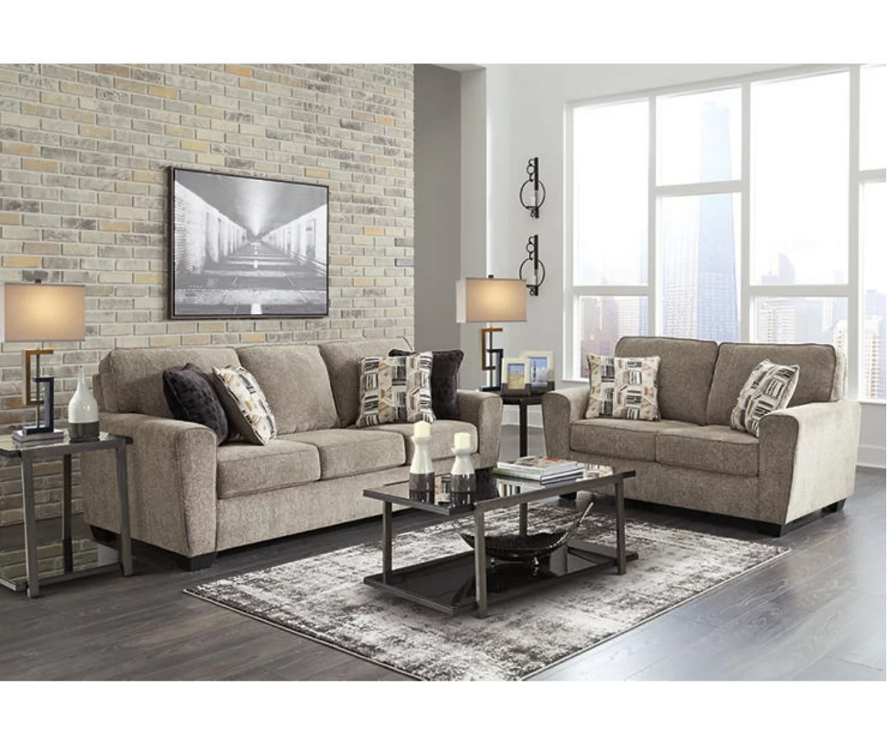 McCluer Mocha Sofa - Image 2