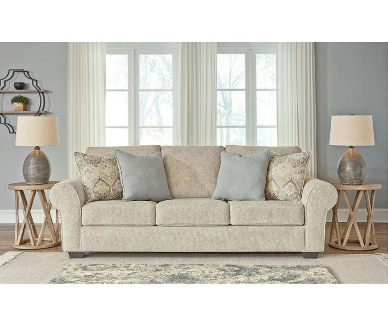 Haisley Ivory Sofa - Image 6
