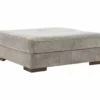 Bayless Smoke Oversize Accent Ottoman