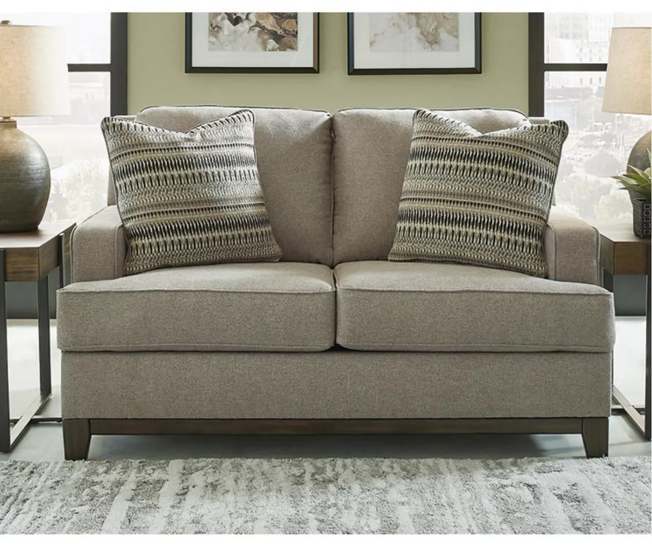 Kaywood Gray Loveseat - Image 5