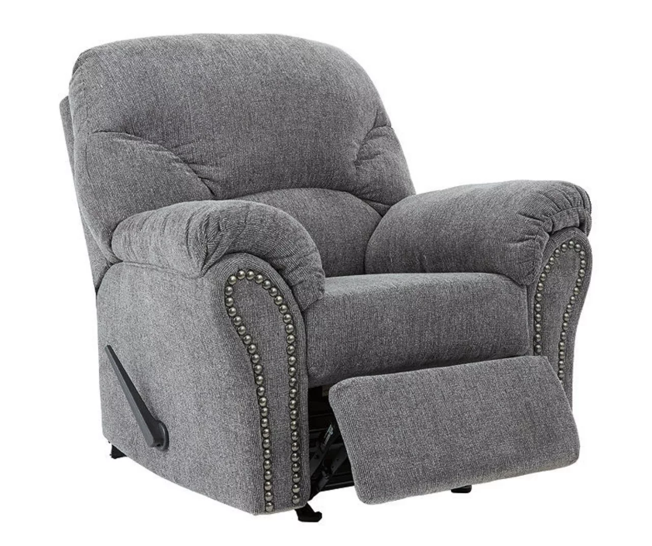 Allmaxx Gray Rocker Recliner - Image 6
