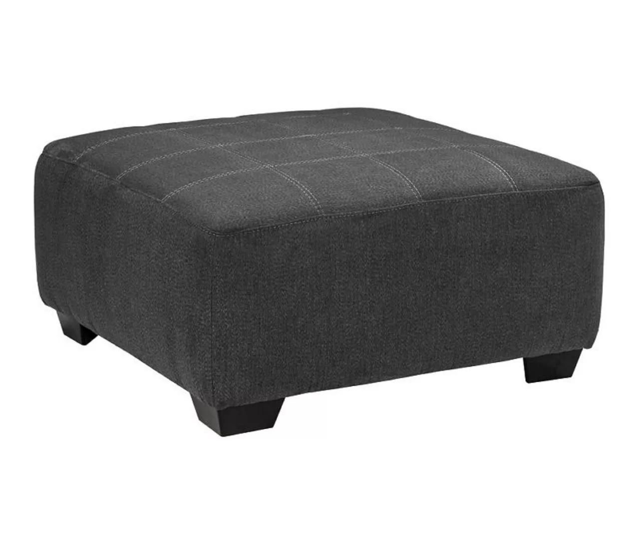 Ambee Gray Oversize Accent Ottoman
