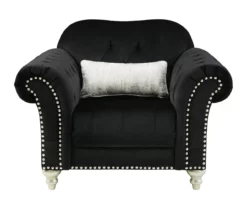Harriotte Black Armchair