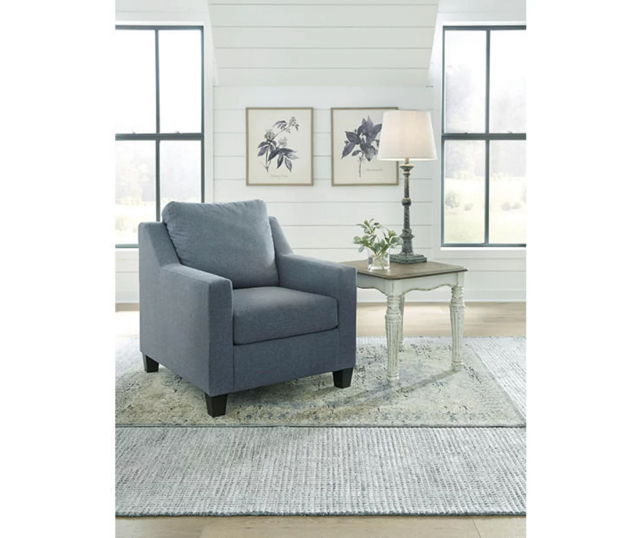 Lemly Twilight Blue Armchair - Image 5