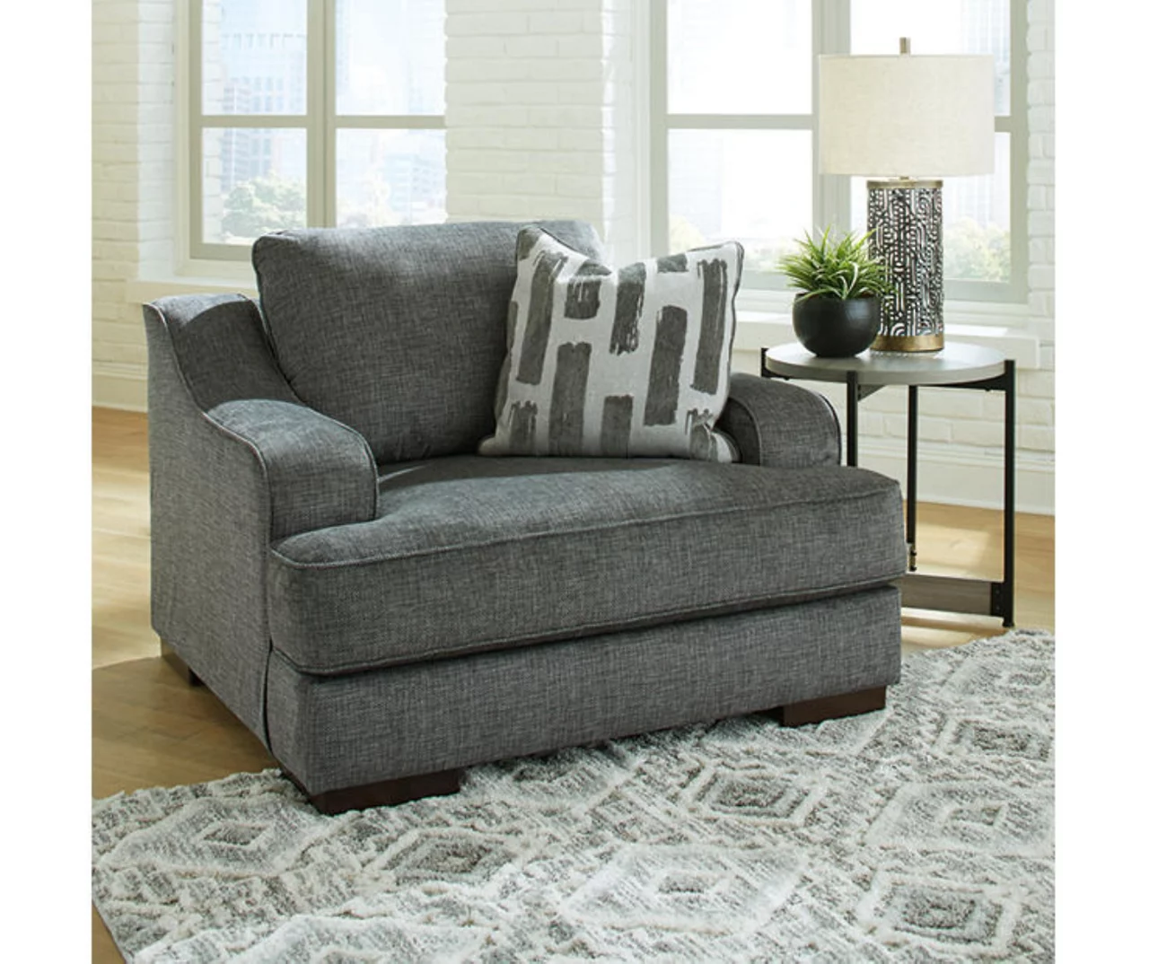 Signature Design By Ashley Lessinger Chair And A Half - Image 10