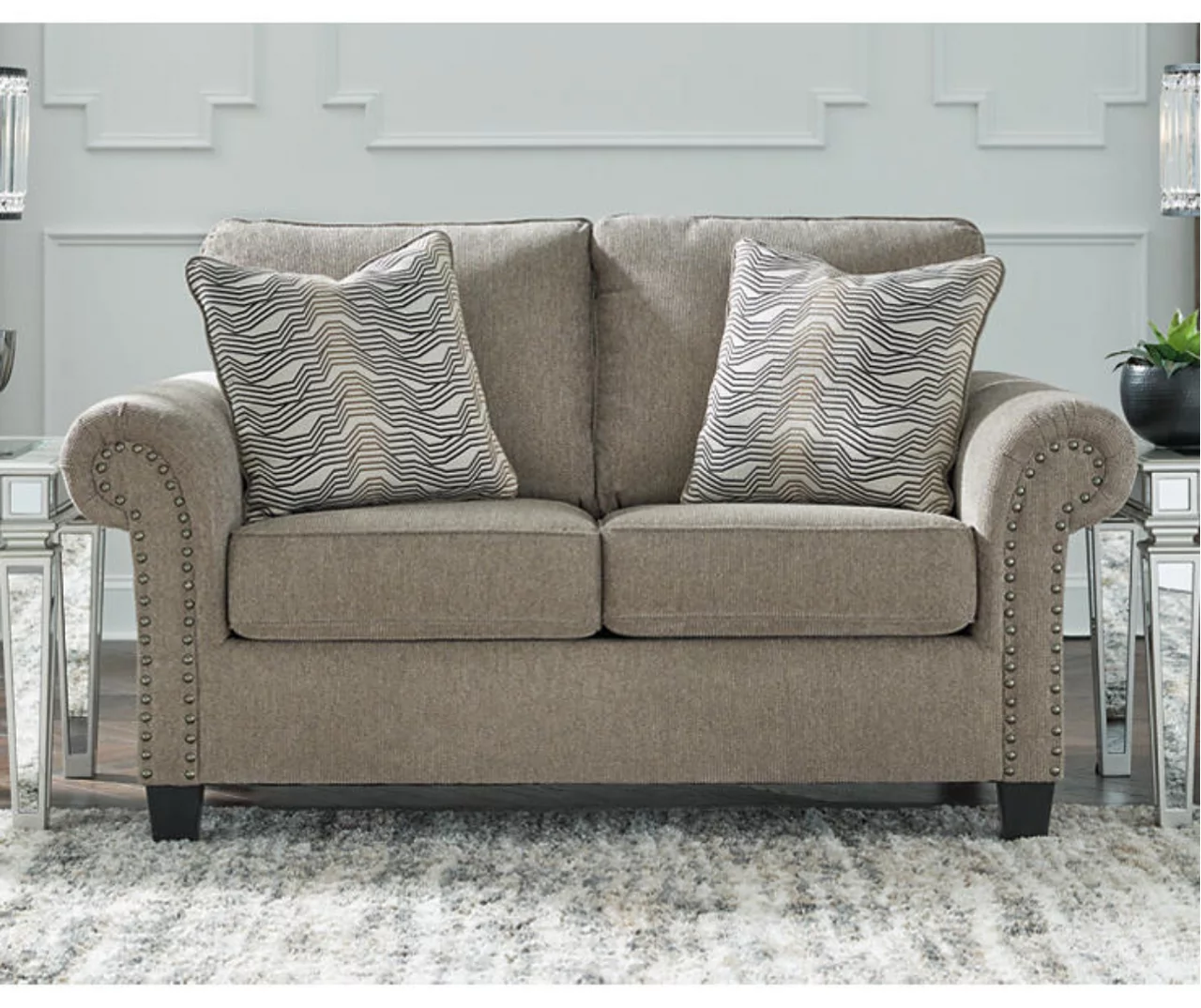 Shewsbury Pewter Loveseat - Image 5