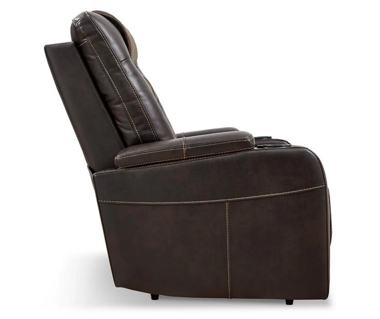 Composer Brown Faux Leather Power Recliner - Image 8