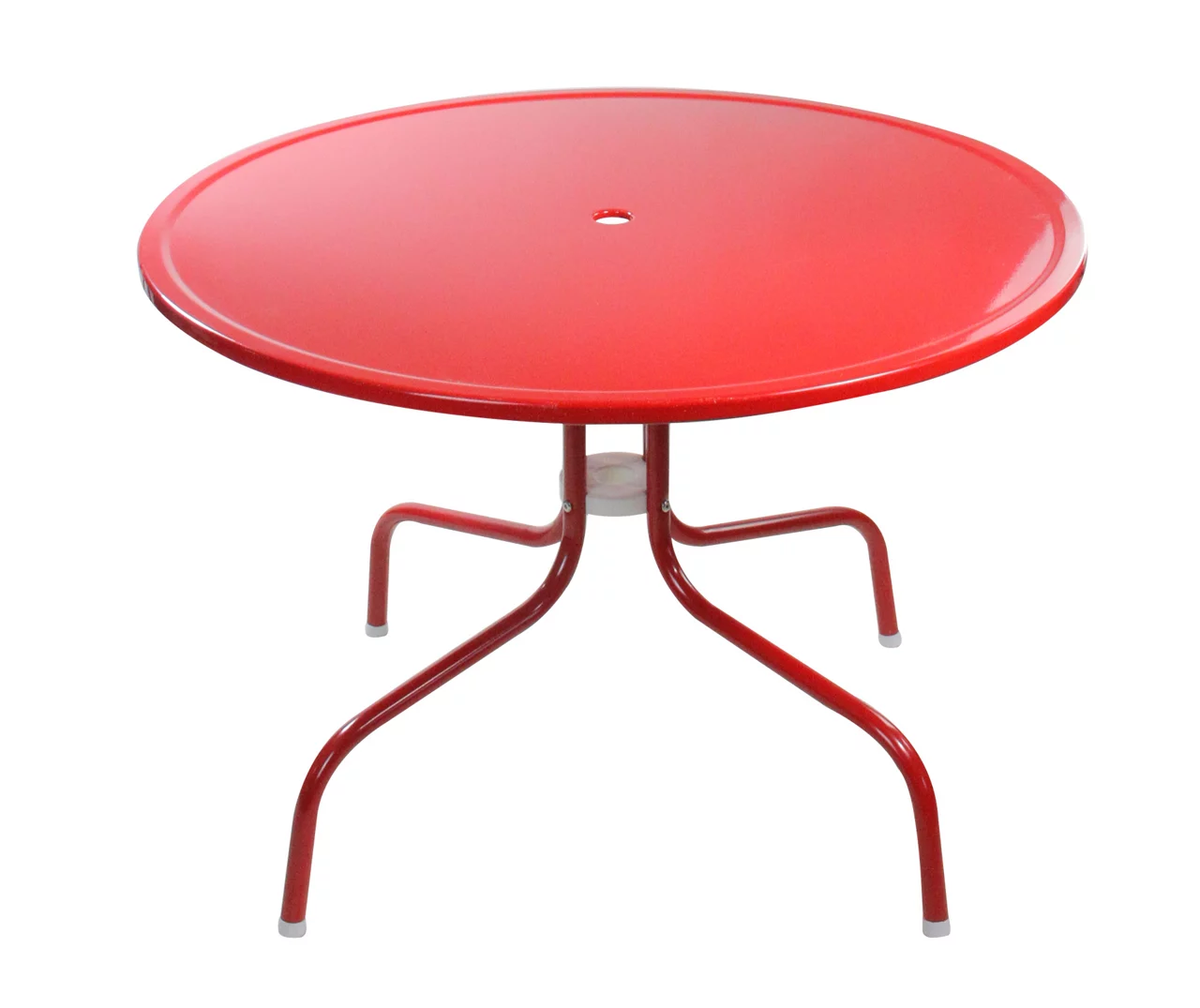 Northlight Retro Tulip Red Metal Patio Dining Table