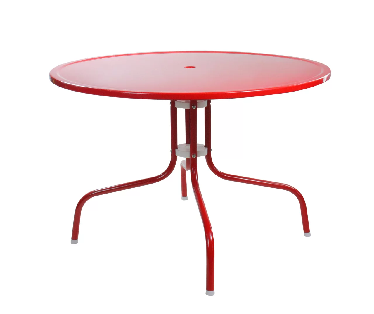 Northlight Retro Tulip Red Metal Patio Dining Table - Image 2